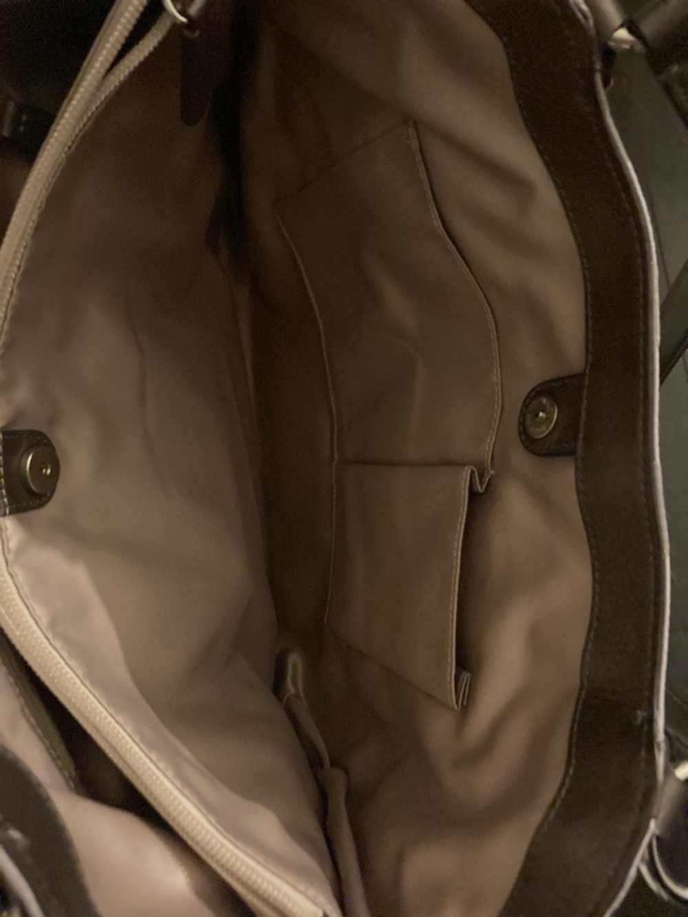 Coach Gray Signature Tote with Pewter Gray Trim - Picture 8 of 8